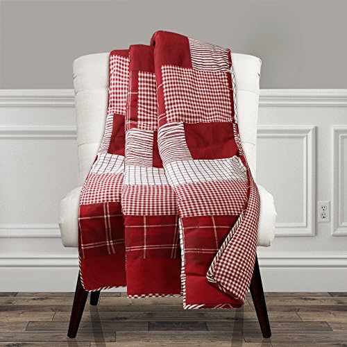 Lush Decor Greenville Throw Red 60x50