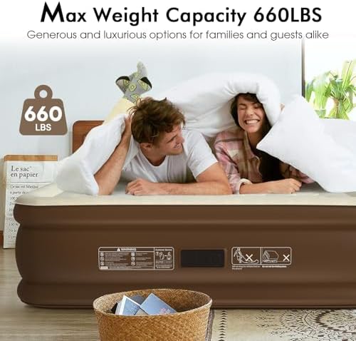 VOSSER Queen Air Mattress with Built-in Pump