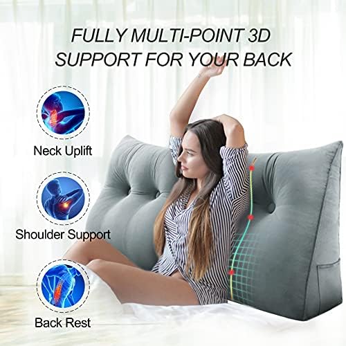 Homecozy Wedge Pillow for Reading and Back Support