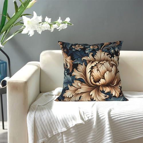 Ogniwo Damask Pattern Throw Pillow 12x12 Inch