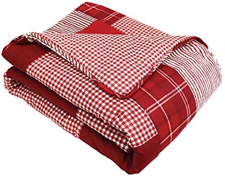 Lush Decor Greenville Throw Red 60x50