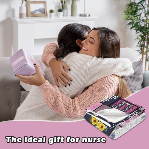 CIUGOIG Nurse Appreciation Throw Blanket 60 x 50