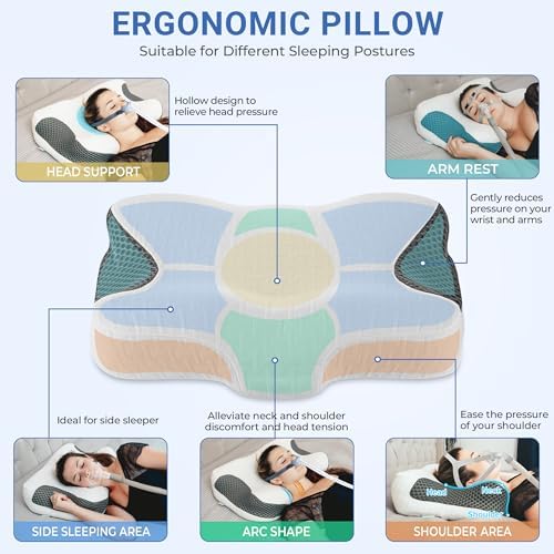 Elviros Cervical CPAP Pillow for Sleep Apnea