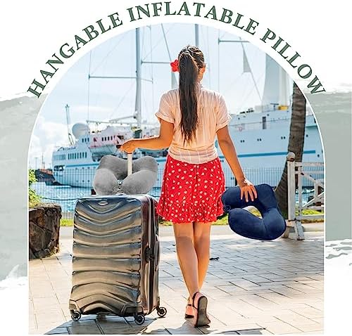 Sintuff 4-Piece Inflatable Travel Pillow Set