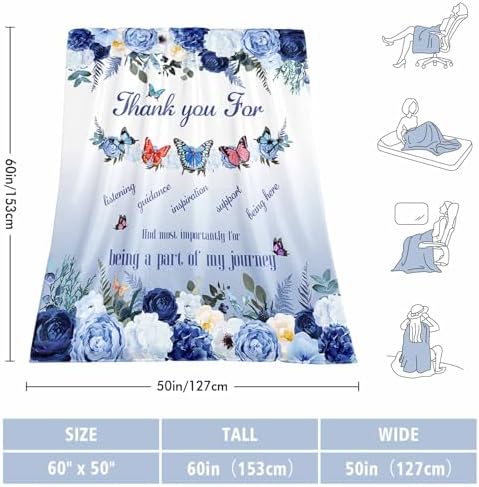 IWADNYI Thank You Blanket 60X50 for Women