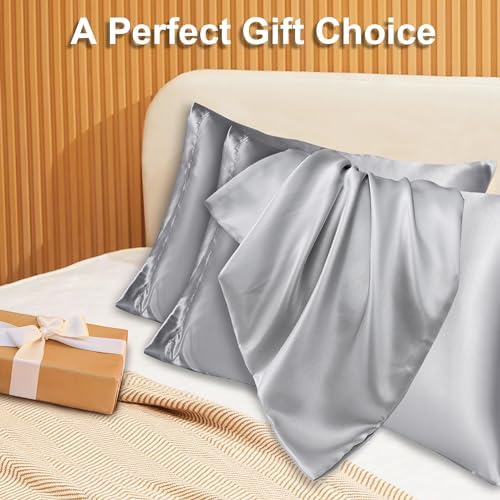 phyrec Satin Silk Pillowcase Set 2 Pack Queen Size 20x30
