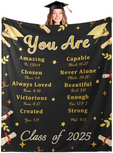 Class of 2025 Graduation Throw Blanket