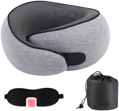 MQZAYZ Travel Neck Pillow with Chin Wrap and Pain Relief