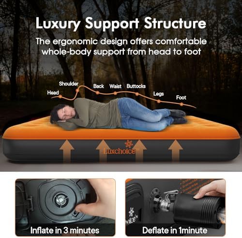 Luxchoice 9-Inch Air Mattress with USB Pump