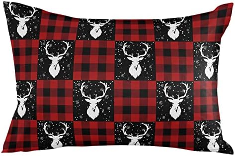 Waterproof Pillow Protector 2 Pack - Red Buffalo Plaid
