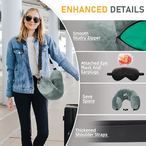 EZ4UVOY Stuffable Neck Pillow with Clothes