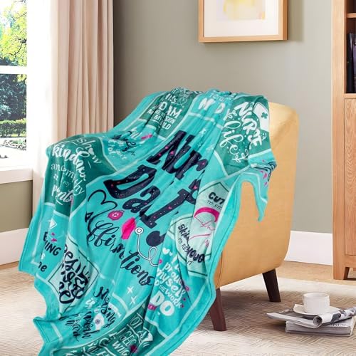 Nurse Gifts for Women Soft RN Blanket Throw 60x50