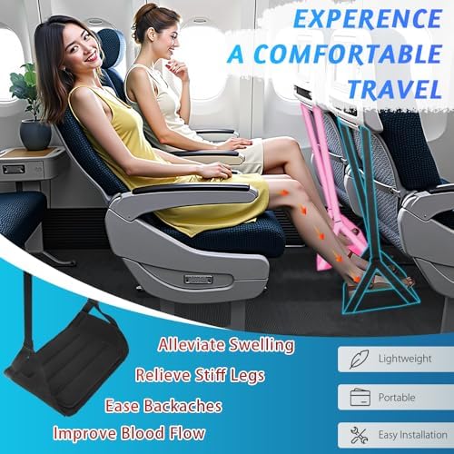 AnsFind Upgraded Foot Hammock for Plane Travel Comfort