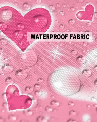 Waterproof Pillow Protector 2 Pack with Zipper and Valentines Day Star Design