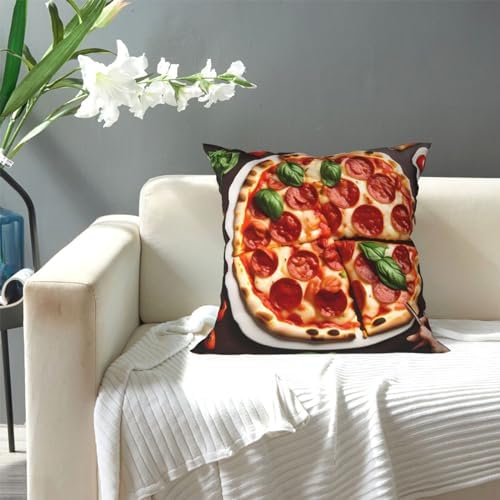 Ogniwo Pizza Food Throw Pillow 12x12 Inch