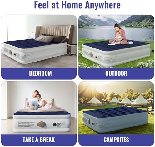 Mentech Queen Air Mattress with Built in Pump