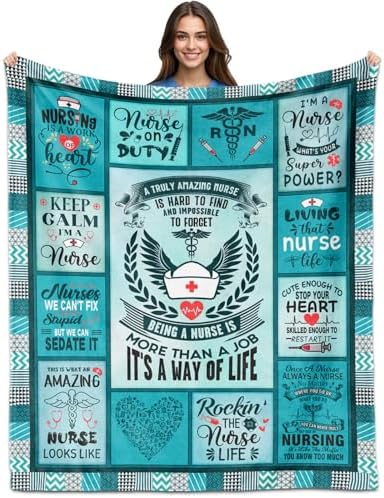 LAIORD Nurse Blanket 60x50 Inches for Women