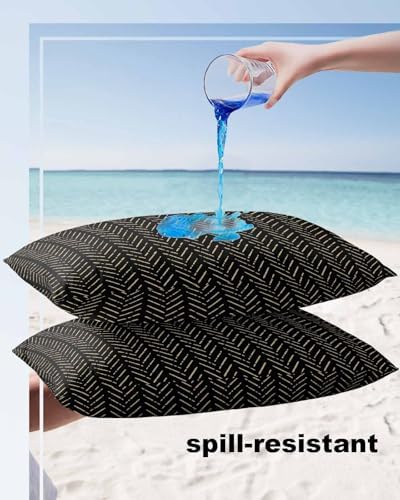 Waterproof Pillow Protector 2 Pack with Zipper and Modern Design