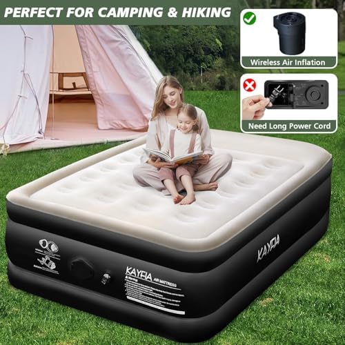 Kayfia Twin Air Mattress with Rechargeable Pump