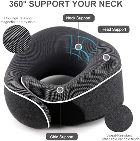 TALLGO Travel Neck Pillow with Eye Mask and Earplugs