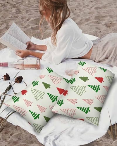 Waterproof Pillow Protector 2 Pack Christmas Tree Pattern