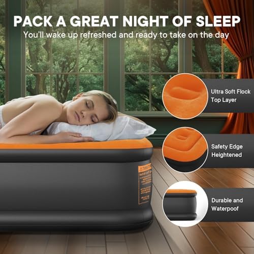 Luxchoice Air Mattress with Built-in Pump