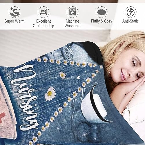 Soft Flannel Nursing Blanket with Cow Print for Adults and Kids