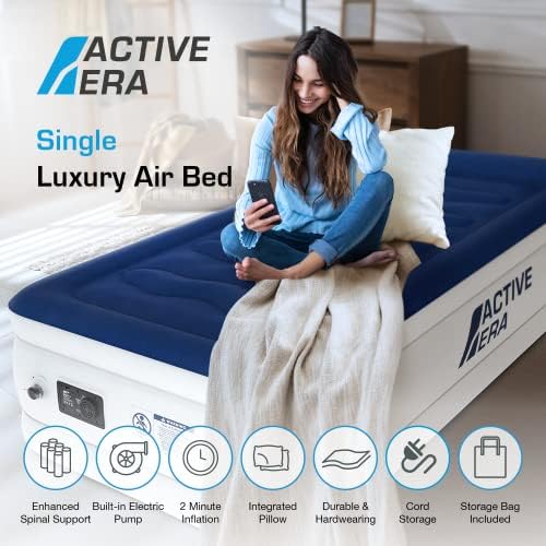 Active Era Luxury Twin Air Mattress with Built-in Pump