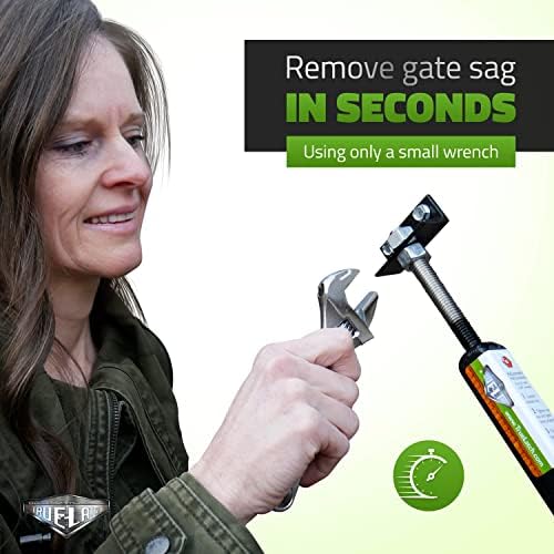 TRUE LATCH 6 Telescoping Gate Brace - Anti-Sag Easy Installation Durable Privacy Fence Kit
