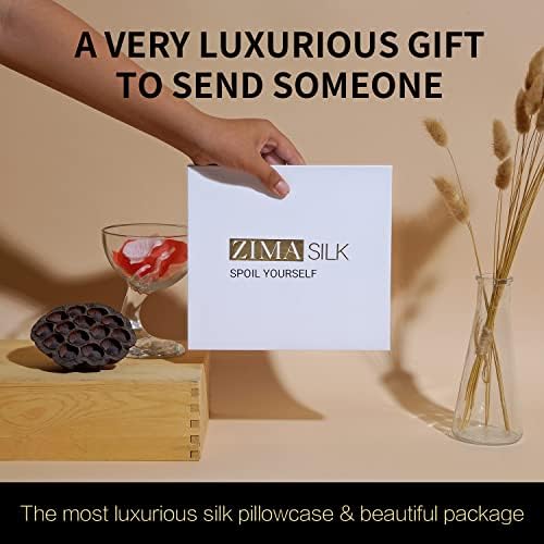 ZIMASILK 25 Momme 6A Silk Pillowcase - Ivory