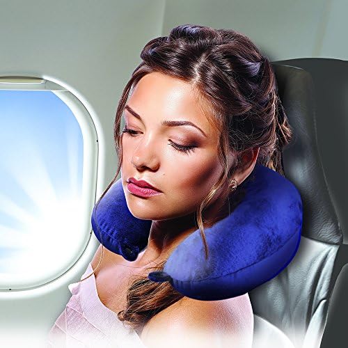 Cloudz Washable Travel Neck Pillow Cover - Blue 1