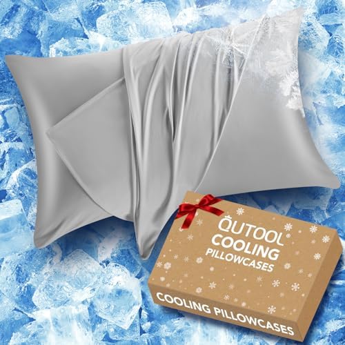 QUTOOL Cooling Pillow Cases Queen Size Set of 2