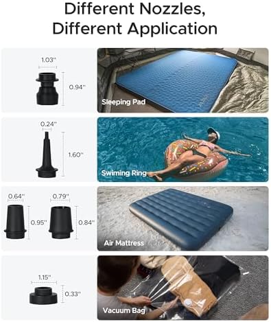 ACACIA Air Pump with 4000mAh Battery and 3-Level Light
