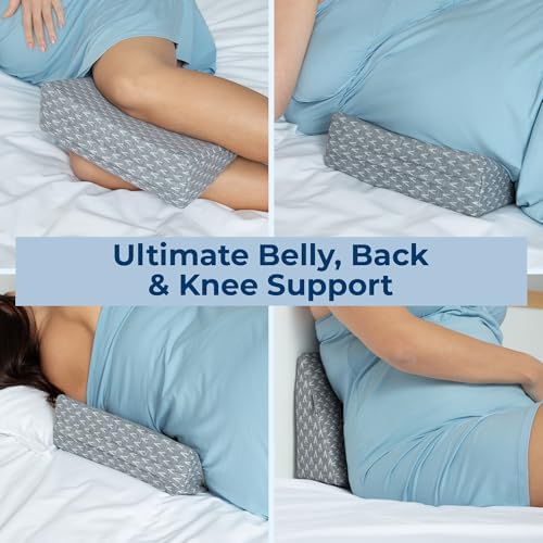 5 STARS UNITED Small Pregnancy Pillow Wedge - Gray