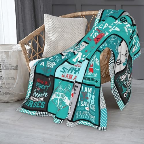 Nurse Appreciation Blanket 60X50 - Best Nurse Ever Gift