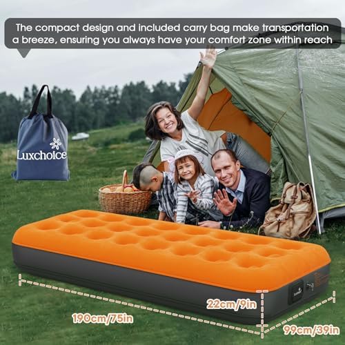 Luxchoice 9-Inch Air Mattress with USB Pump