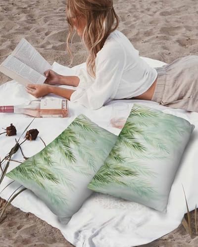 Waterproof Pillow Protector 2 Pack 12x20 Inches with Zipper and Nature Design