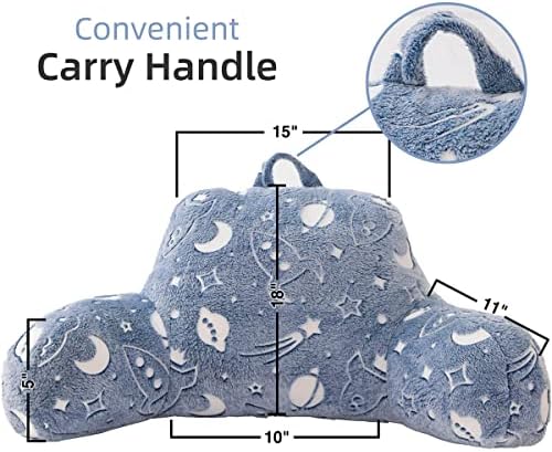 Glow in The Dark Bed Rest Pillow with Arms