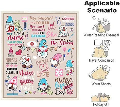 Belperan Nurse Appreciation Sherpa Throw Blanket - 50x60