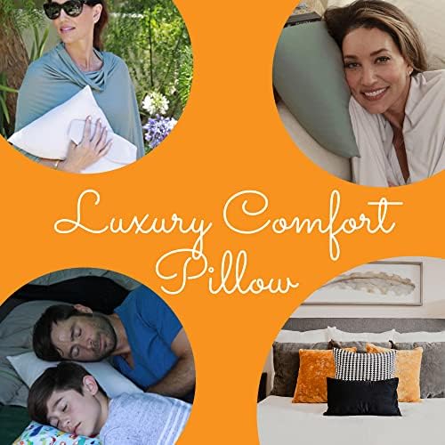 Happyluxe Odyssey Travel Pillow for Adults - Soft Lightweight and Sustainable