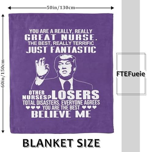 Ultra-Soft Nurse Fleece Throw Blanket 50x60