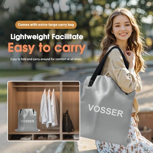 VOSSER Twin Air Mattress with Built-In Pump and Storage Bag