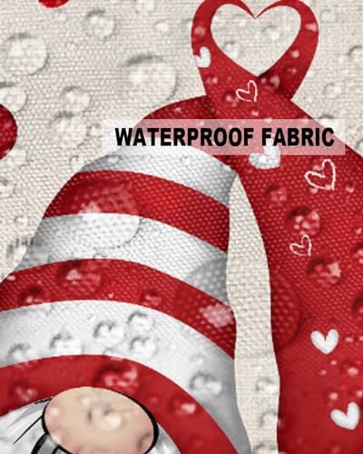 Waterproof Pillow Protector 2 Pack with Red Heart Plaid Design 1