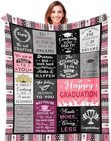 QOJUYO 2025 Graduation Gift Throw 60x50 for Women
