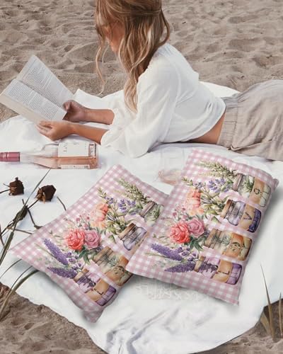 Waterproof Pillow Protector 2 Pack with Zipper Hearts Design