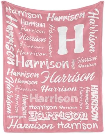 Custom Blanket with Name - Personalized Throw for Loved Ones