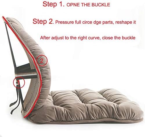 Alibo Nonslip Chair Cushion and Lumbar Support Kit 1