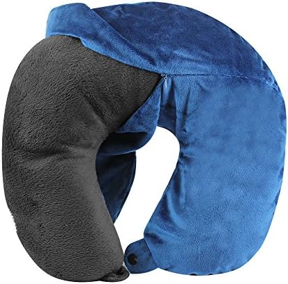Cloudz Washable Travel Neck Pillow Cover - Blue 1