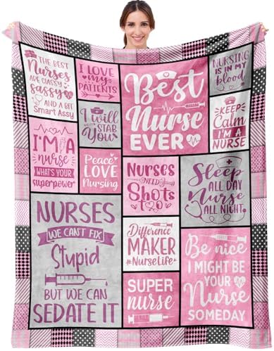 Nurse Appreciation Throw Blanket for Women