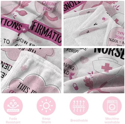 SteadStyle Funny Nurse Affirmation Throw